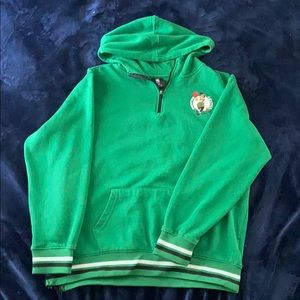green- quarter zip celtics hoodie